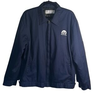 Aramark Mopar Full Zip Quilted Lined Work Jacket Men's Large Utility Workwear
